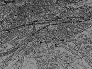 Wuppertal city germany 40km Modèle 3D