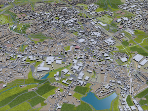 Wuppertal city germany 40km Modèle 3D