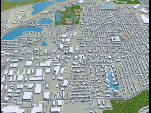 Wyoming city michigan usa 30km 3D Model