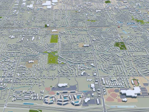 Wyoming city michigan usa 30km 3D Model