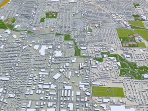 Wyoming city michigan usa 30km 3D Model