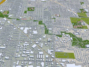 Wyoming city michigan usa 30km 3D Model
