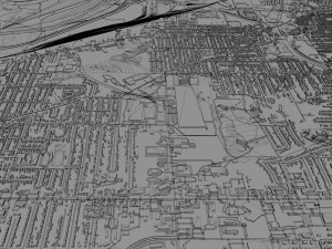 Wyoming city michigan usa 30km 3D Model