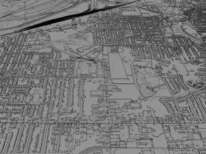 Wyoming city michigan usa 30km 3D Model