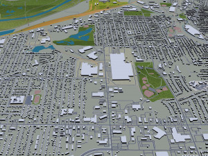 Wyoming city michigan usa 30km 3D Model