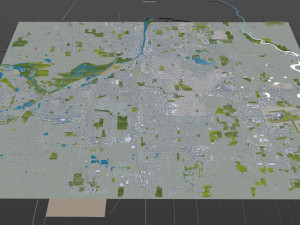 Wyoming city michigan usa 30km 3D Model