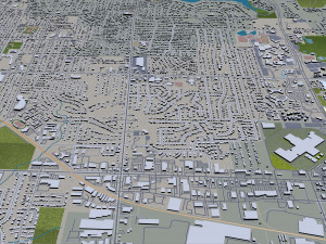 Wyoming city michigan usa 30km 3D Model