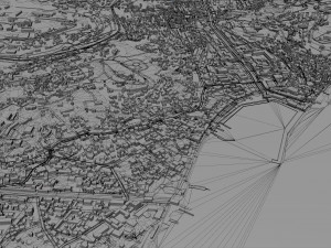 Yalta crimean city peninsula 30km 3D Model