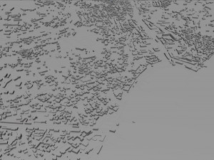 Yalta crimean city peninsula 30km 3D Model
