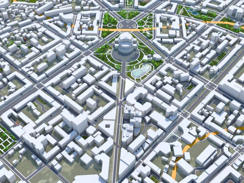 Yerevan city armenia 60km 3D Model