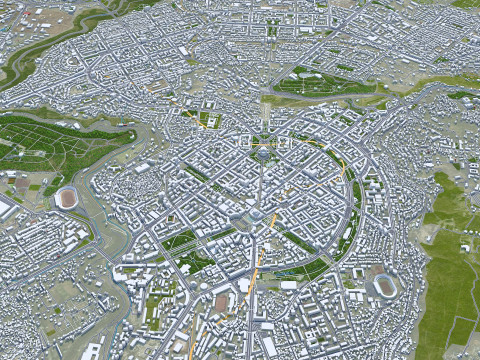 Yerevan city armenia 60km 3Dモデル