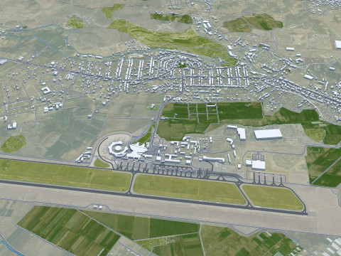 Yerevan city armenia 60km 3Dモデル