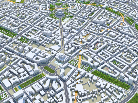 Yerevan city armenia 60km 3D Model