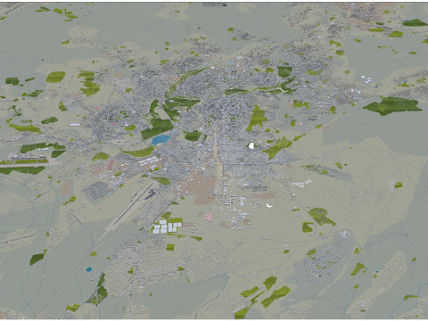 Yerevan city armenia 60km 3Dモデル