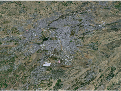 Yerevan city armenia 60km 3Dモデル