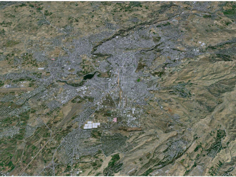 Yerevan city armenia 60km 3D Model