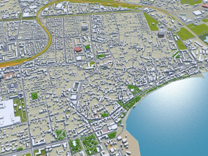 Yevpatoriya city crimea 30km 3D Модель