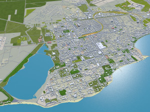 Yevpatoriya city crimea 30km 3D Модель