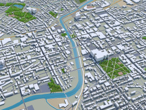 York city pennsylvania usa 30km 3D Модель