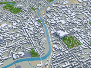 美国宾夕法尼亚州约克市 30公里 3D 模型