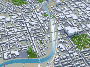 York city pennsylvania usa 30km Modello 3D