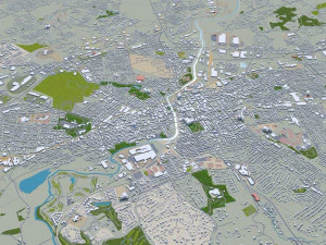 York city pennsylvania usa 30km 3D Model