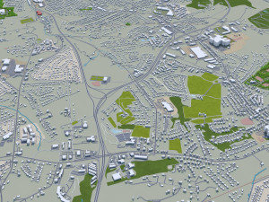 York city pennsylvania usa 30km Modello 3D