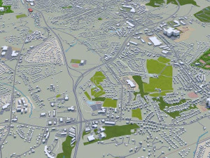 York city pennsylvania usa 30km 3D Model