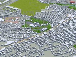 York city pennsylvania usa 30km Modello 3D