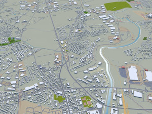 York city pennsylvania usa 30km Modello 3D