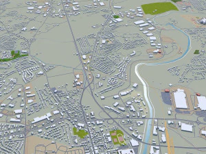York city pennsylvania usa 30km 3D Model