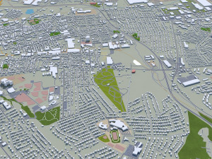 York city pennsylvania usa 30km Modello 3D