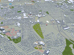 York city pennsylvania usa 30km 3D Model