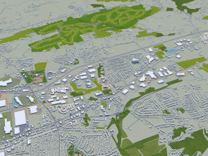 York city pennsylvania usa 30km Modello 3D