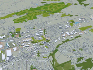 York city pennsylvania usa 30km 3D Model