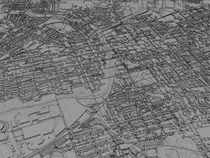 York city pennsylvania usa 30km Modello 3D