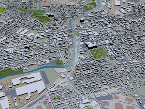 York city pennsylvania usa 30km Modello 3D