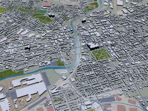 York city pennsylvania usa 30km 3D Model
