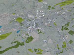 York city pennsylvania usa 30km Modello 3D