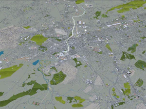 York city pennsylvania usa 30km 3D Model