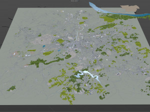 York city pennsylvania usa 30km Modello 3D