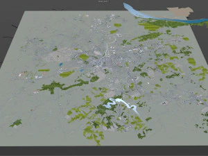 York city pennsylvania usa 30km 3D Model