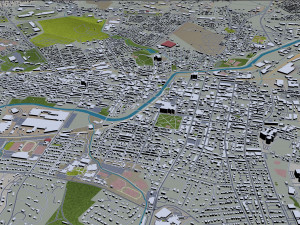 York city pennsylvania usa 30km Modello 3D