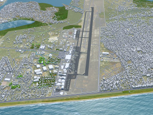 Abidjan city ivory coast 40km 3Dモデル