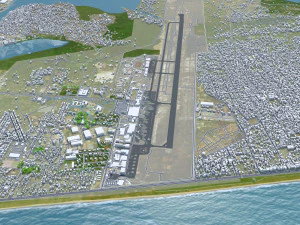 Abidjan city ivory coast 40km 3D Model