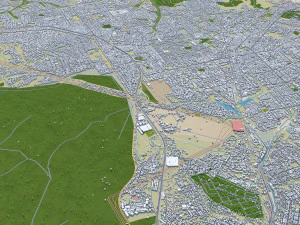 Abidjan city ivory coast 40km 3D Model