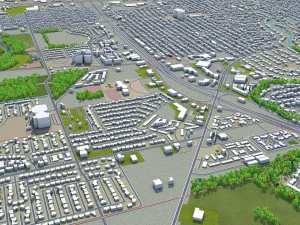 abilene city texas usa 40km 3D Model