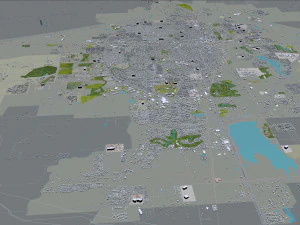 abilene city texas usa 40km 3D Model