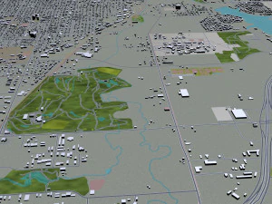 abilene city texas usa 40km 3D Model