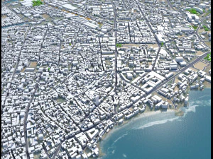 Accra city ghana 40km 3D Model